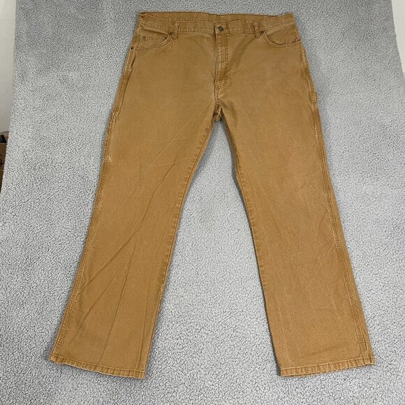 Dickies Carpenter Pants Men 40x31 Tan Canvas Utility Workwear - Picture 1 of 10